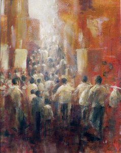 Chinese Street, 1992 (kağıt üzerinde akrilik)